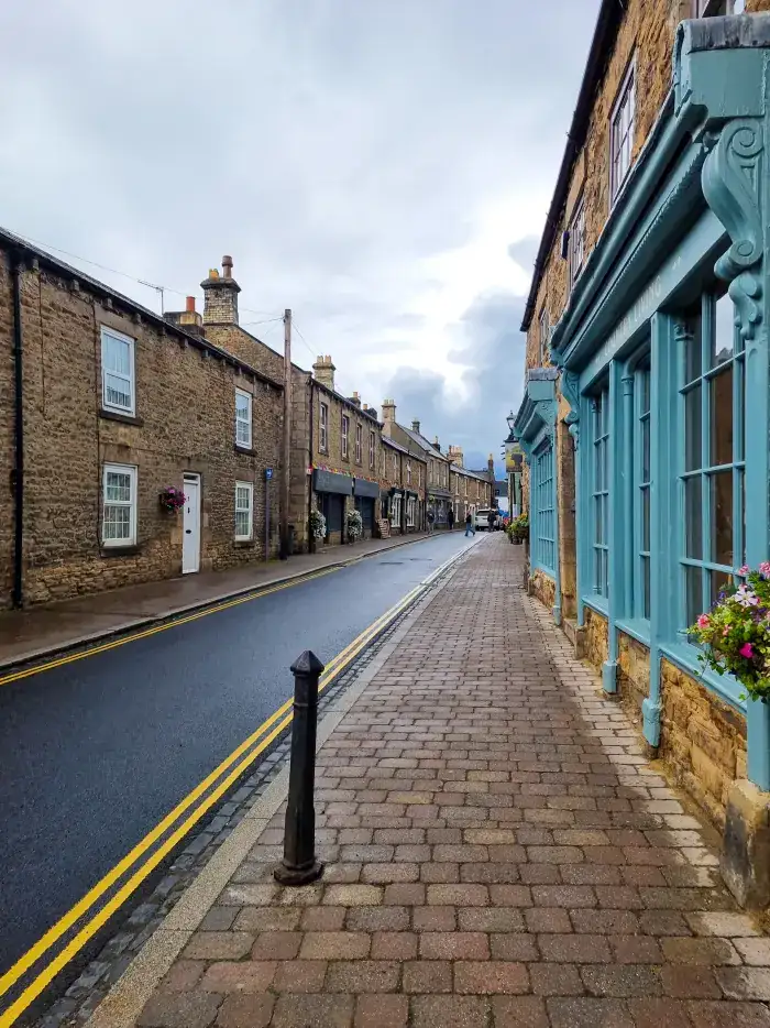 A quiet English village street of the kind we drive on rural journeys